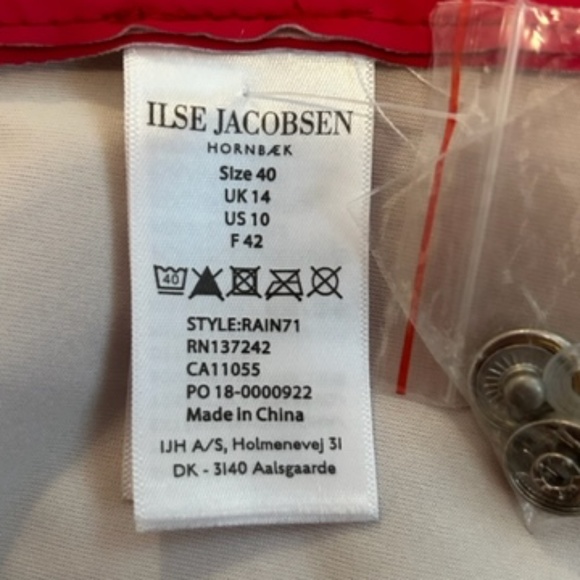 ILSE JACOBSEN Raincoat waterproof (40 = US 10/12) - Picture 6 of 8